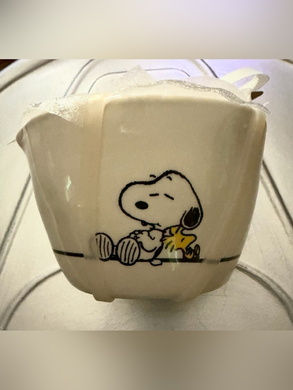 Rae Dunn Peanuts Snoopy And Woodstock 4 Different Designs Measuring Cups NEW
